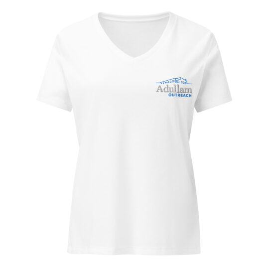 Adullam Outreach Women’s Relaxed v-neck T-shirt